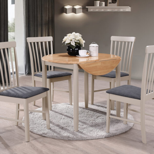 Altona Round Drop Leaf Table & 4 Chairs