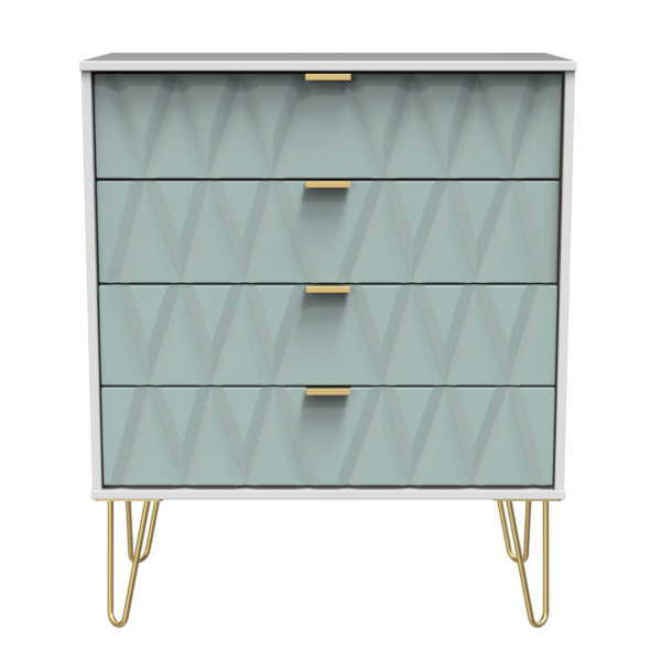 Diamond 4 Drawer Chest - Duck Front (Carcass Colour choice)