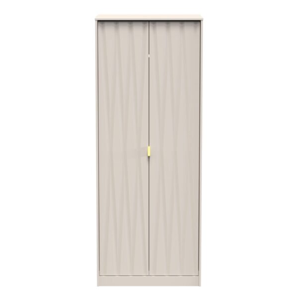 Diamond 2 Door Wardrobe - Kashmir Front (Carcass Colour choice)