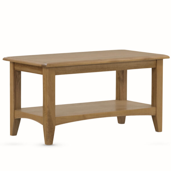 Dorset Oak Small Coffee Table with Shelf