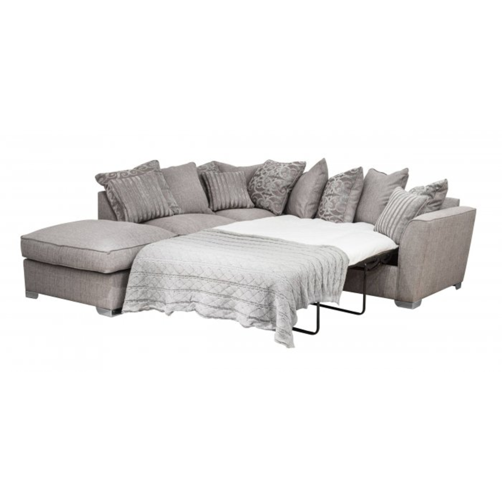 Fantasia Pillow Back Corner Sofa bed - Furniture Plus