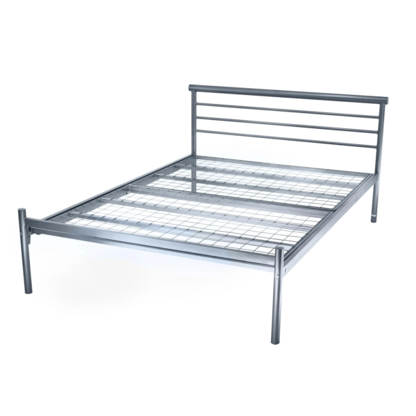 Contract Silver Bed Frame