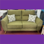 Miller 2 Seater Sofa In Columbia Olive Fabric