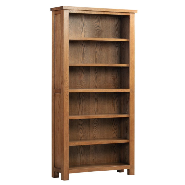 Dersingham Rustic Oak 6′ Bookcase