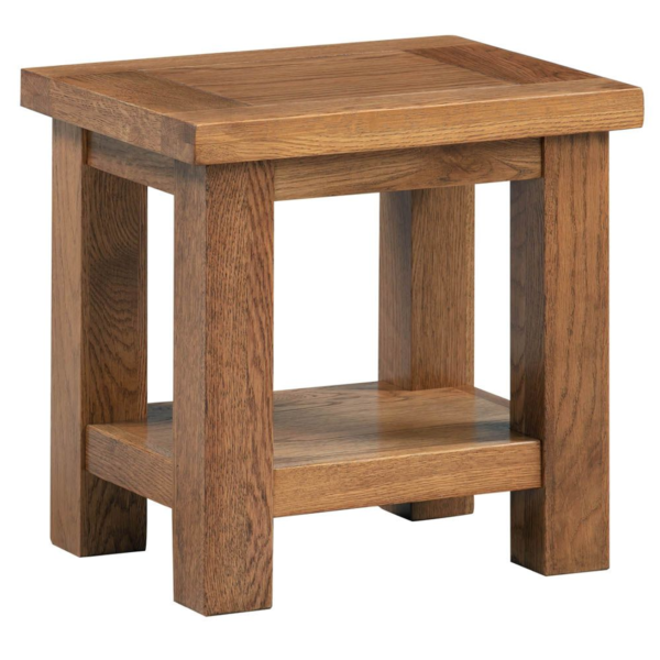 Dersingham Rustic Oak Lamp Table
