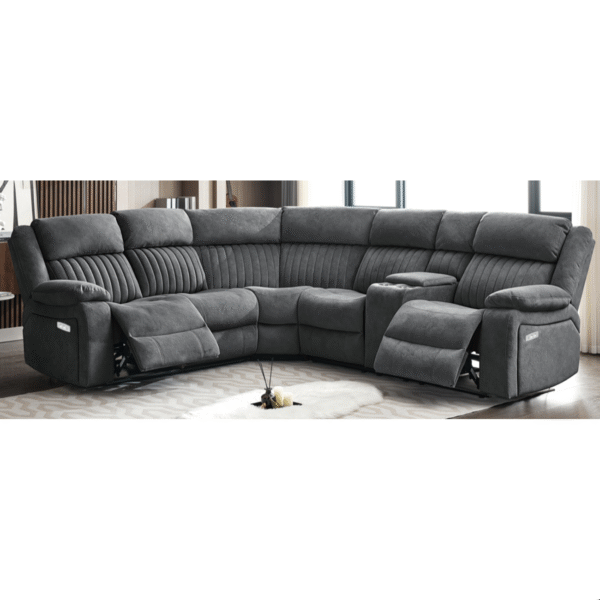 Morgan Electric Corner Sofa Slate Grey