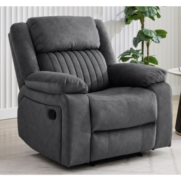 Morgan Manual Reclining Armchair Iron Slate Grey